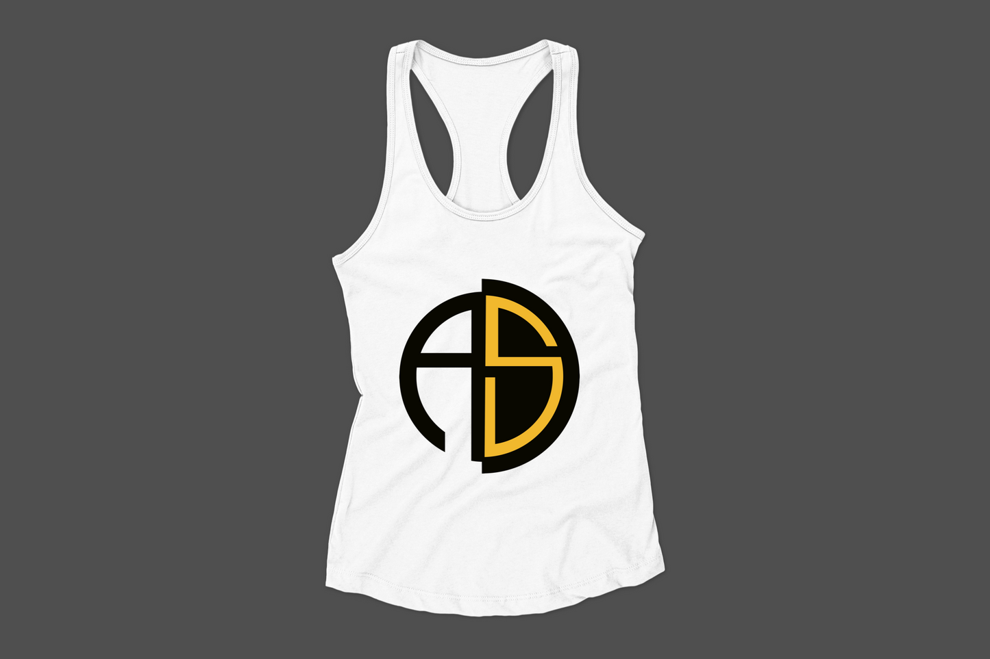 Racerback emblem tank